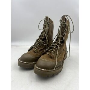 Wellco Combat Boots Mens Size 5 Coyote Brown USMC Vibram Tactical Lace Up E163
